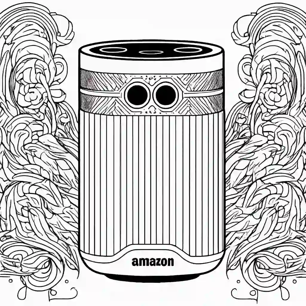 Amazon Echo coloring pages